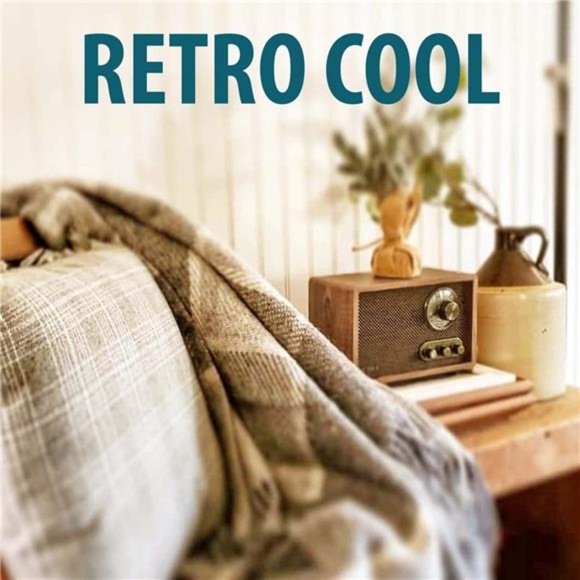 Retro Wood Bluetooth Radio with Built-in Speakers, Elegant & Vintage Design - Picture 5 of 5